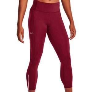 Under Armour Burgundy Athletic Leggings Women’s Size Medium Active Fitness Gym